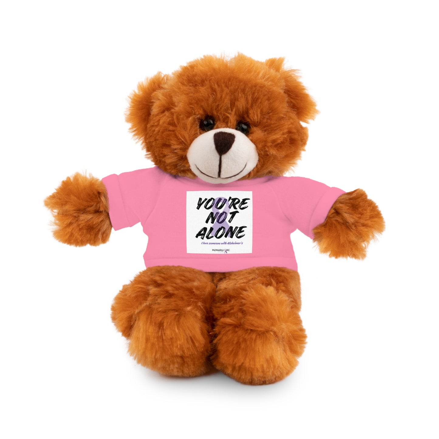 Cuddly Bear with Inspirational Tee - 'You're Not Alone'