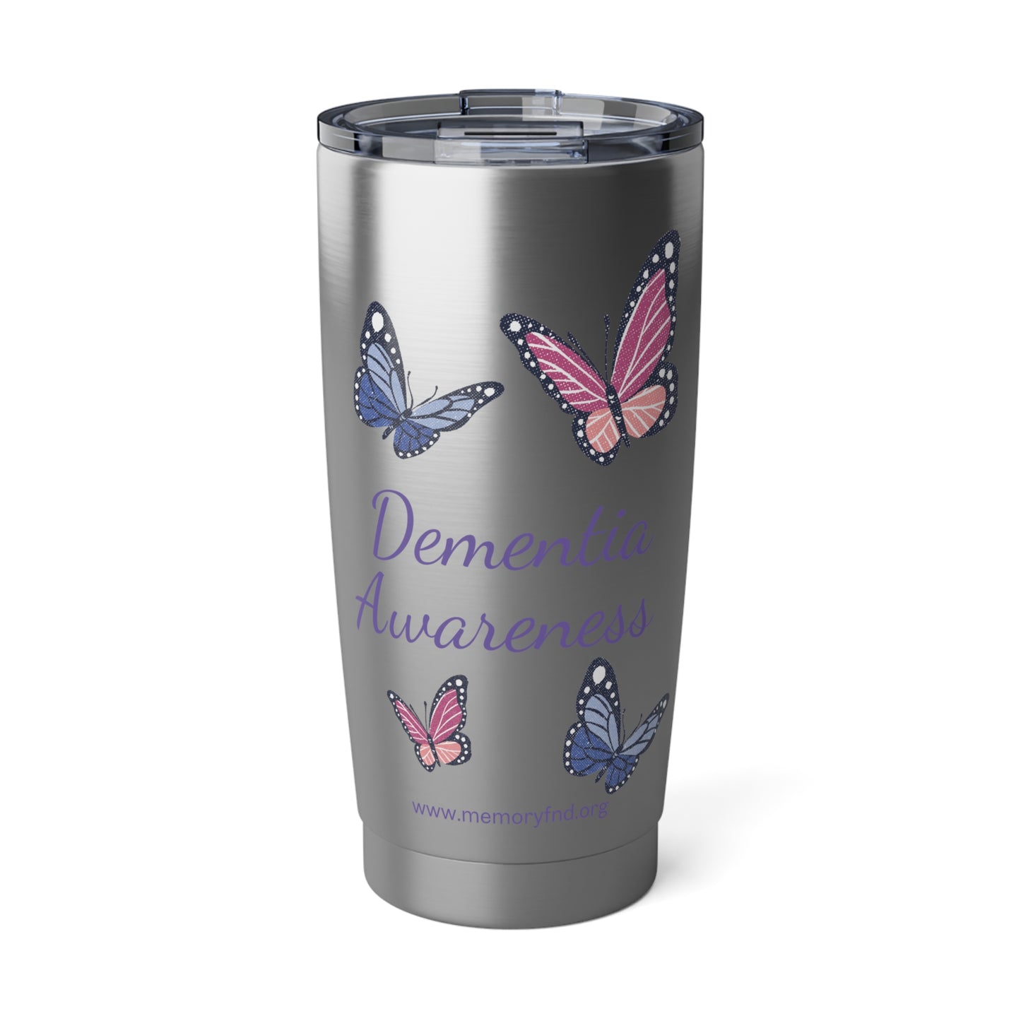 Dementia Awareness 20oz Tumbler with Butterfly Design