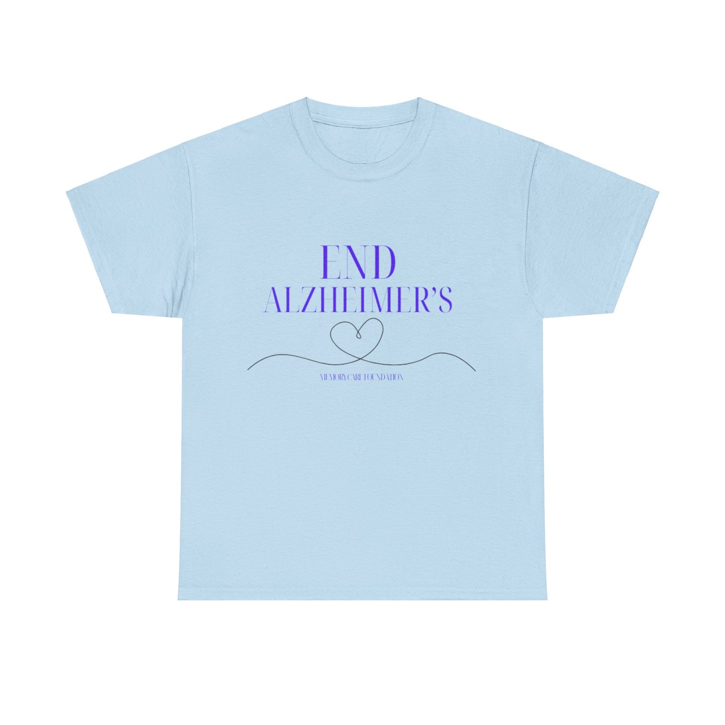 End Alzheimer's Awareness Unisex Heavy Cotton Tee