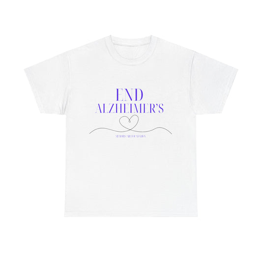 End Alzheimer's Awareness Unisex Heavy Cotton Tee