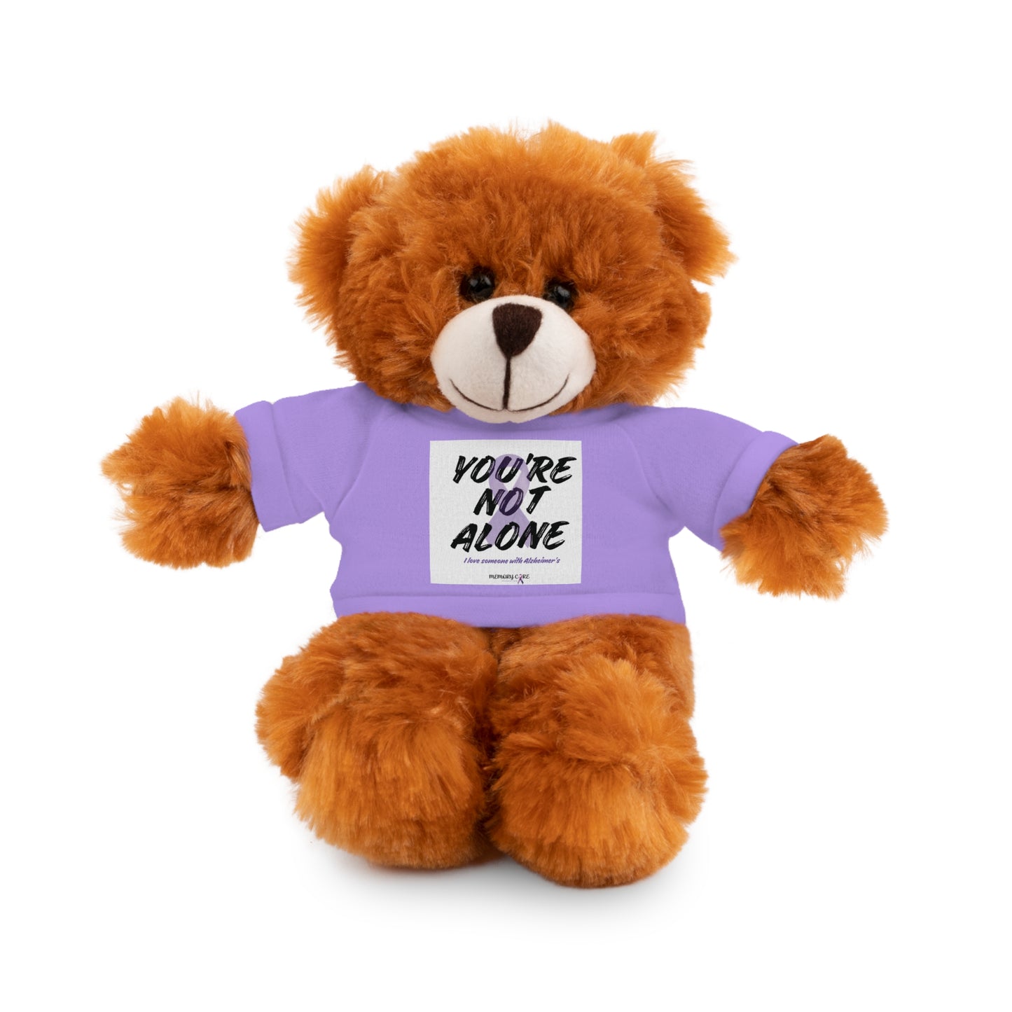 Cuddly Bear with Inspirational Tee - 'You're Not Alone'