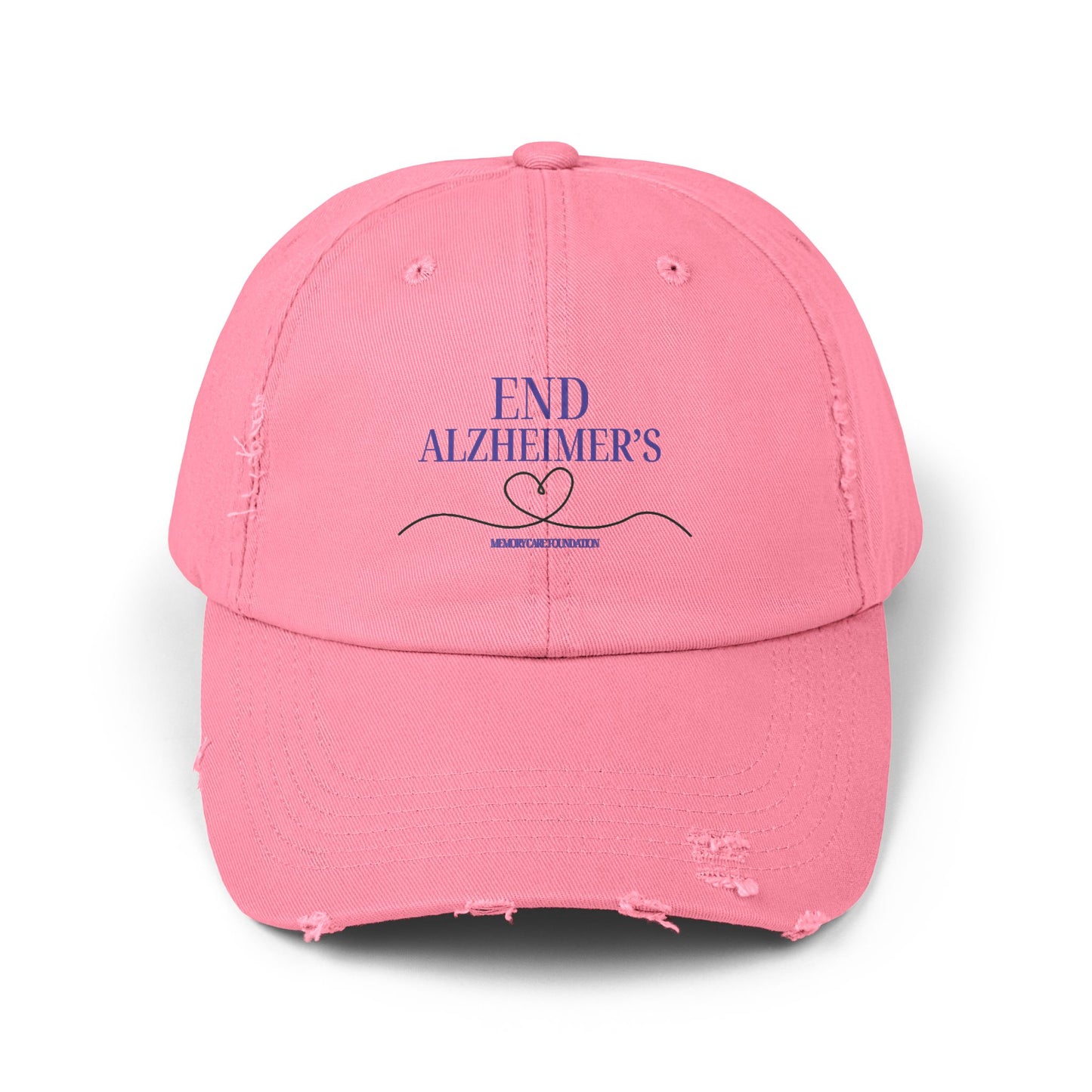 End Alzheimer's Distressed Cotton Twill Hat