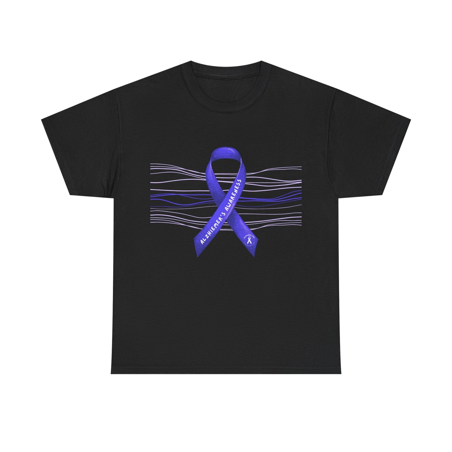 Awareness Ribbon Unisex Heavy Cotton Tee - Support for Mental Health