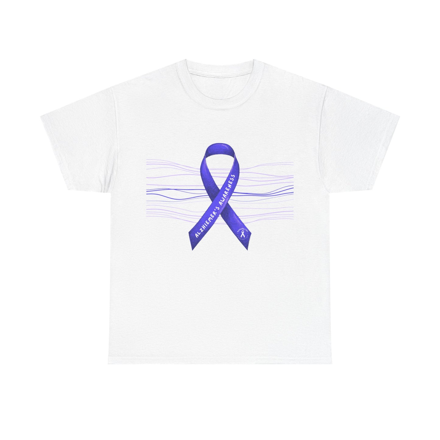 Awareness Ribbon Unisex Heavy Cotton Tee - Support for Mental Health