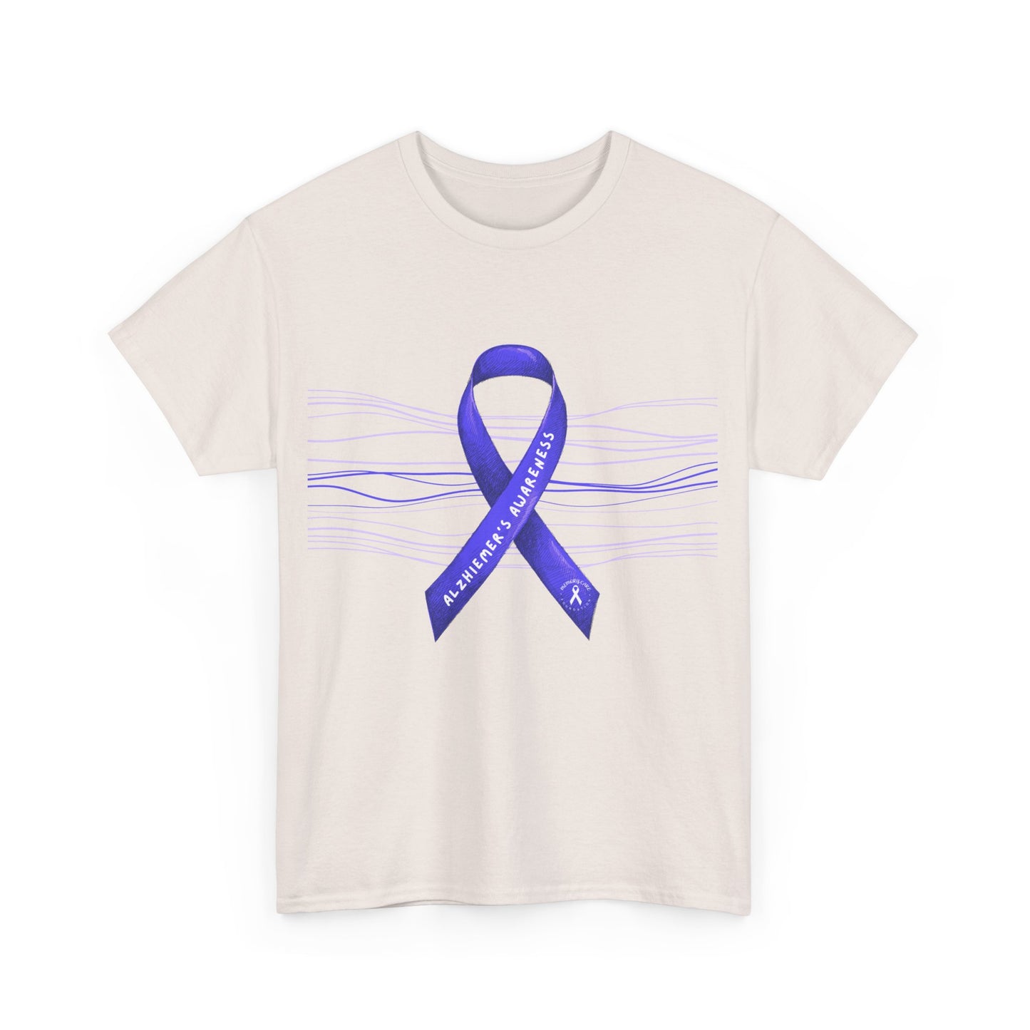 Awareness Ribbon Unisex Heavy Cotton Tee - Support for Mental Health