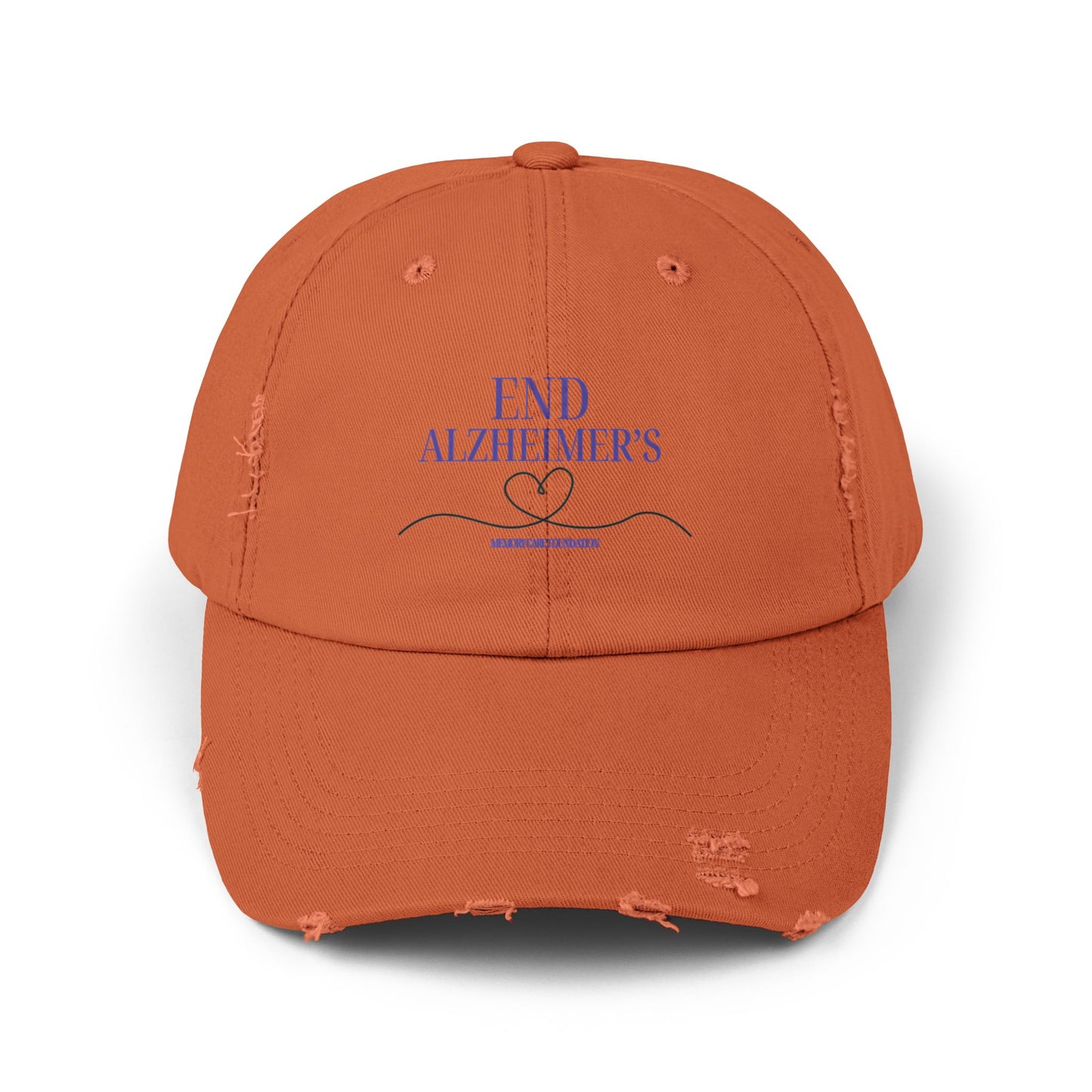 End Alzheimer's Distressed Cotton Twill Hat