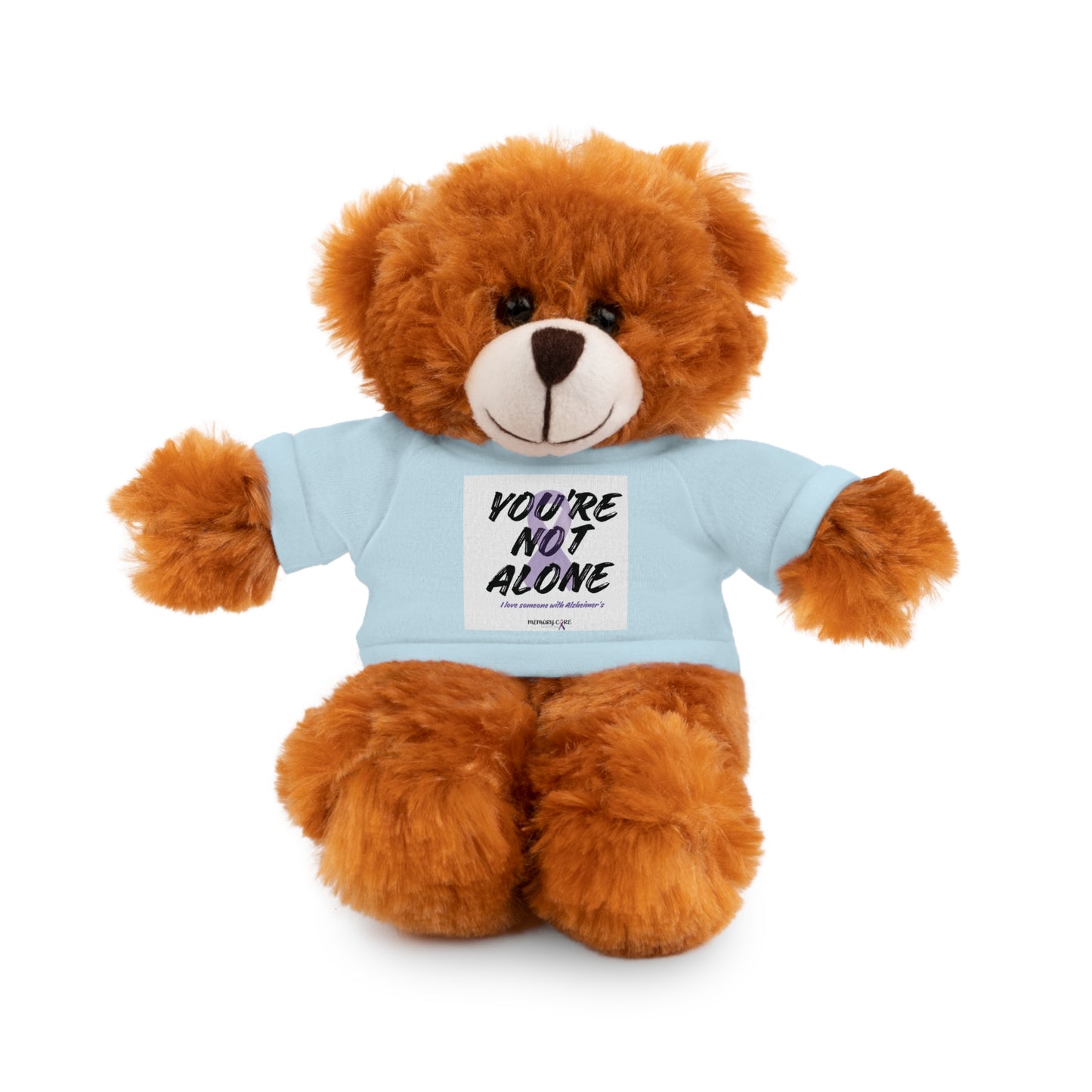 Cuddly Bear with Inspirational Tee - 'You're Not Alone'