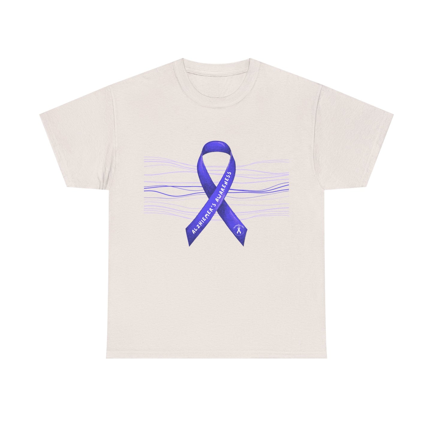 Awareness Ribbon Unisex Heavy Cotton Tee - Support for Mental Health