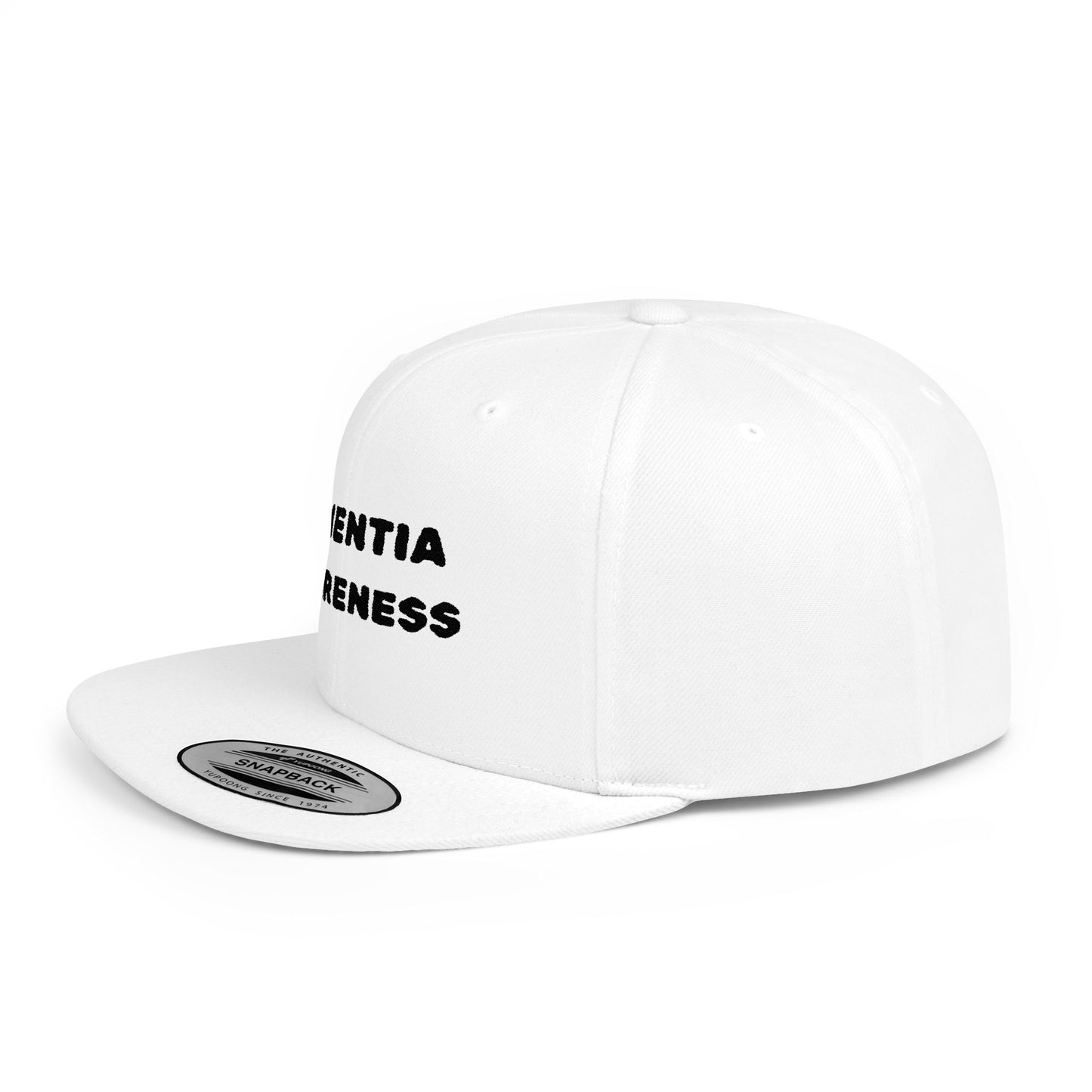 Dementia Awareness Flat Bill Snapback Cap