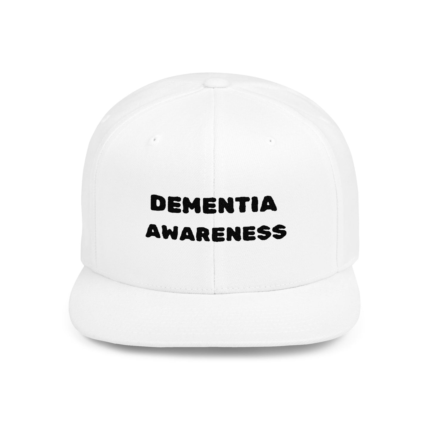 Dementia Awareness Flat Bill Snapback Cap