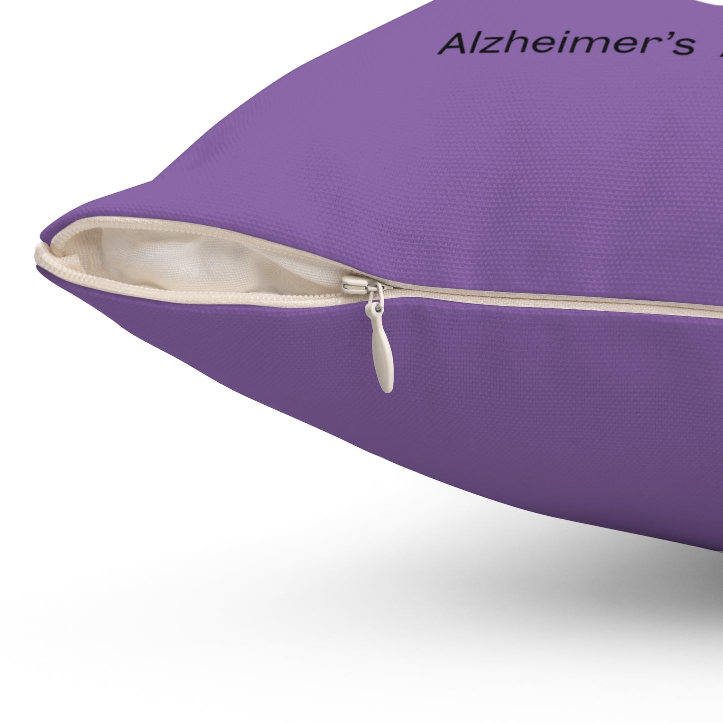 Alzheimer's Awareness Purple Square Pillow