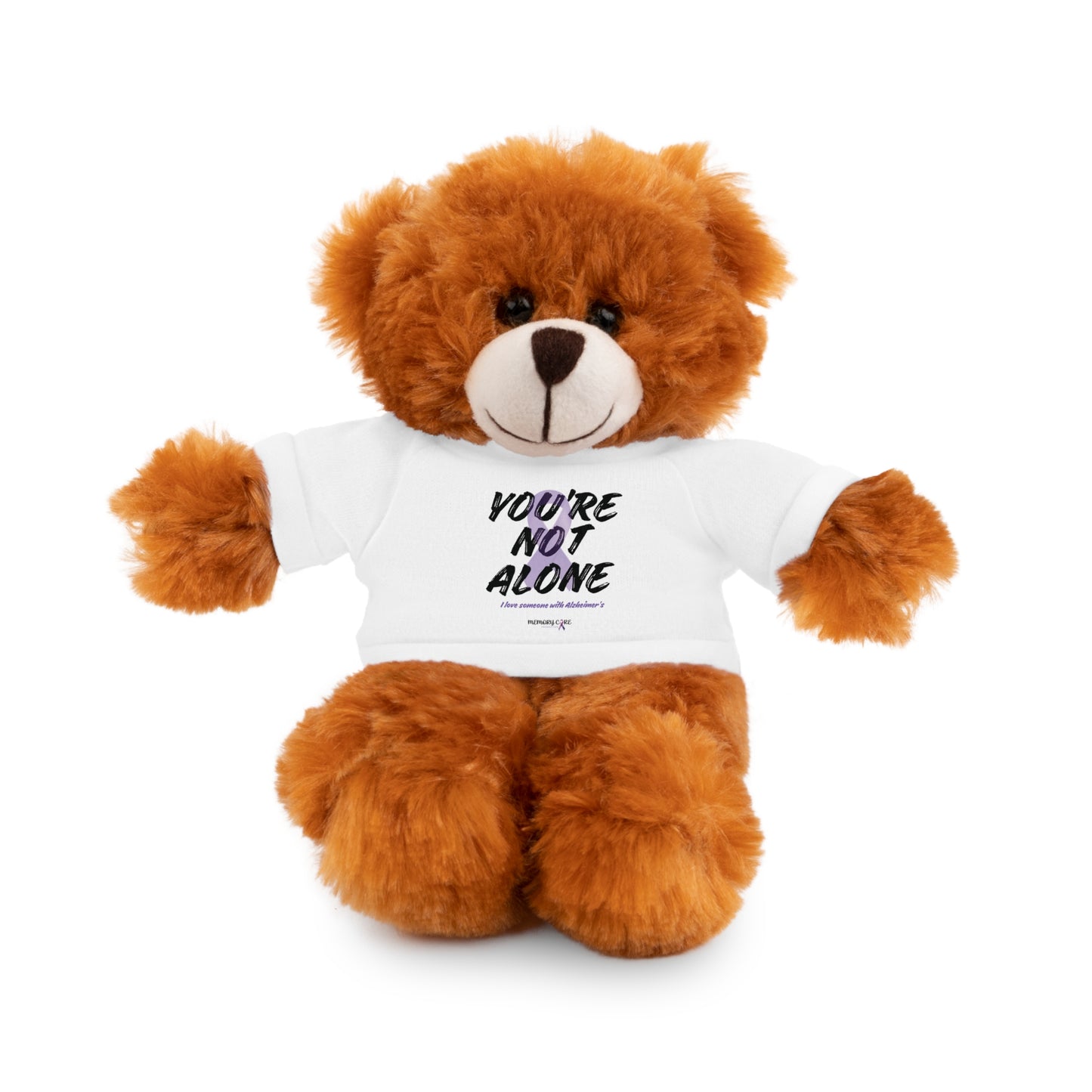 Cuddly Bear with Inspirational Tee - 'You're Not Alone'