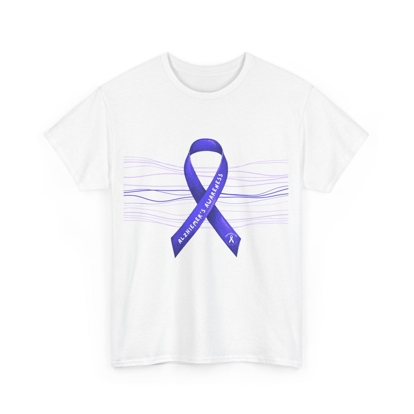 Awareness Ribbon Unisex Heavy Cotton Tee - Support for Mental Health