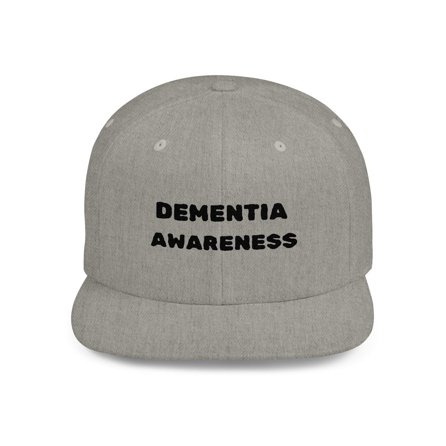 Dementia Awareness Flat Bill Snapback Cap