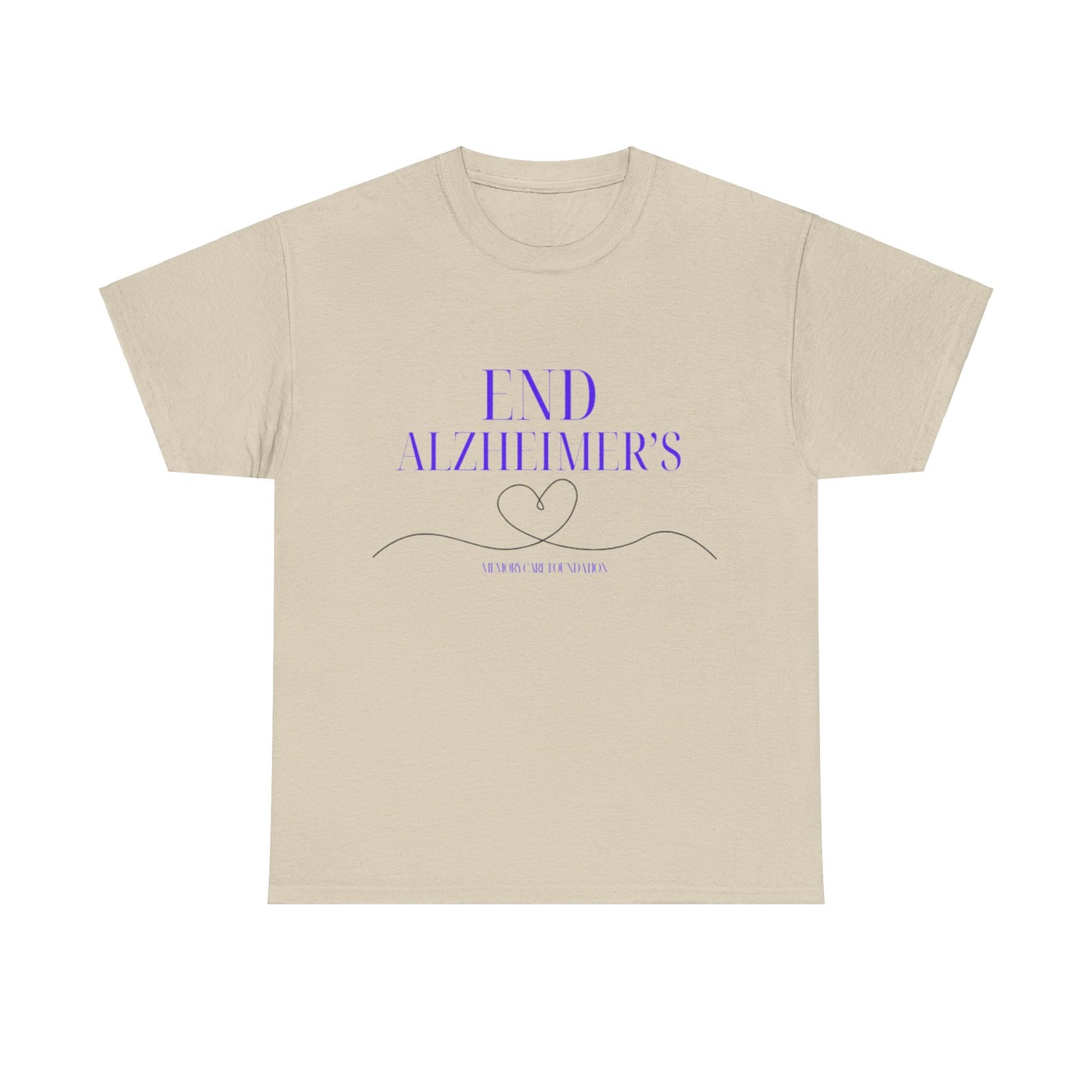 End Alzheimer's Awareness Unisex Heavy Cotton Tee